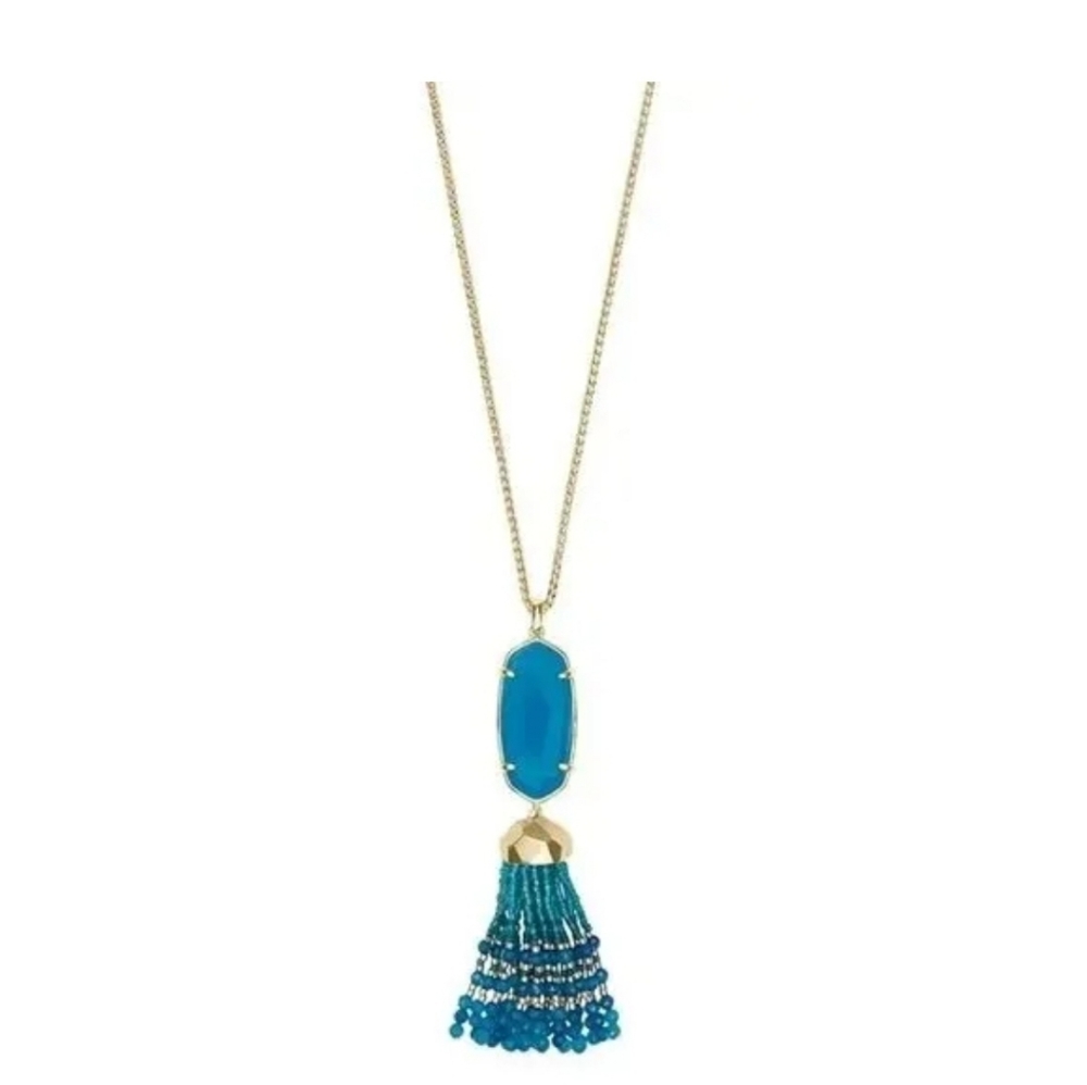 KENDRA SCOTT Eva Goldplated Brass Tassel Pendant Necklace brand new with tags